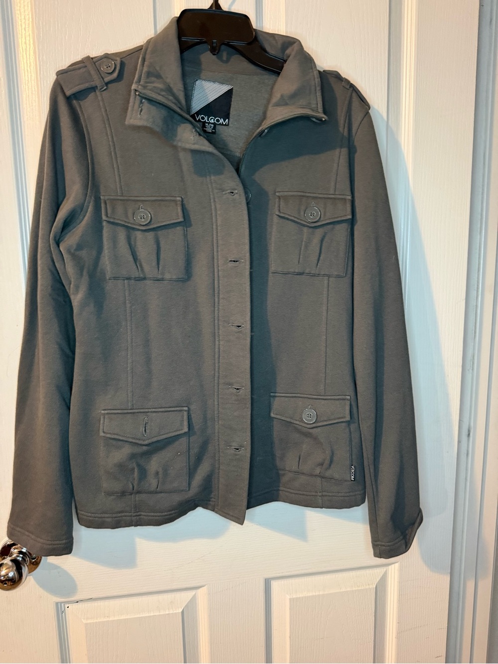 Volcom Women's Charcoal Gray Utility Jacket